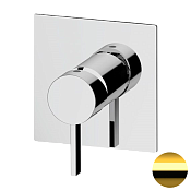 Remer Metrica Смеситель для душа встраиваемый 1 потребитель, с встраиваемой частью, цвет: oro lucido MC30QDO