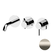 Remer Metrica Смеситель для ванны встраиваемый 2 потребителя с внутренней частью, цвет: visual inox MC54D2PXV