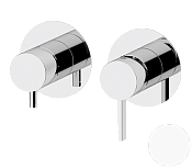 Remer Metrica Смеситель для ванны встраиваемый 2 потребителя с внутренней частью, цвет: bianco opaco MC92ZPBO