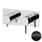Remer Metrica Смеситель для ванны встраиваемый, 3 потребителя, с внутренней частью, цвет: nero opaco MC93ZNO