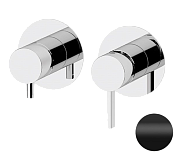 Remer Metrica Смеситель для ванны встраиваемый, 3 потребителя, с внутренней частью, цвет: nero opaco MC93ZPNO