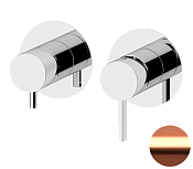 Remer Metrica Смеситель для ванны, 3 потребителя, с внутренней частью, цвет: rame spazzolato MC93ZPRP