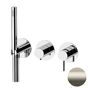 Remer Metrica Смеситель для ванны встраиваемый 2 потребителя с внутренней частью, цвет: visual inox MC97D2PXV