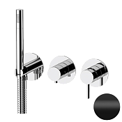 Remer Metrica Смеситель для ванны встраиваемый, 3 потребителя, с внутренней частью, цвет: nero opaco MC97D3PNO