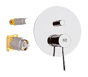 Remer Minimal Смеситель для ванны встраиваемый на 2 потребителя, внешняя часть, цвет: cromo N09KB