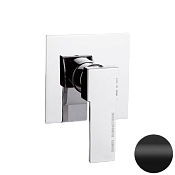 Remer Qubika Смеситель для душа встраиваемый, 1 потребитель, с встраиваемой частью, цвет: nero opaco Q30NO