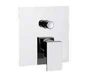 Remer Q-Design Смеситель для ванны встраиваемый на 2 потребителя, с встраиваемой частью, цвет: cromo QD09