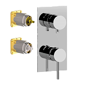 Remer X Style Смеситель для ванны встраиваемый на 3 потребителя, цвет: cromo X93QKB