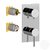 Remer X Style Смеситель для ванны встраиваемый на 3 потребителя, цвет: bianco opaco X93QKBBO