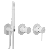 Remer X Style Смеситель для ванны встраиваемый 2 потребителя с внутренней частью, цвет: bianco opaco X97D2PBO