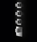 Almar High Flow Square Термостат для душа, внешняя часть на 3 потребителя, цвет: chrome E180023.CR