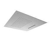 Almar Square 500 Потолочный душ 49,8х49,8 см, встраиваемый, 2 режима, цвет: brushed stainless steel E044109.316