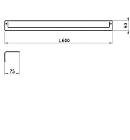 Almar Accessories Полотенцедержатель 60 см, подвесной, цвет: chrome E305003.CR