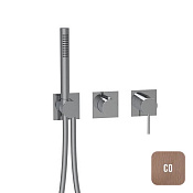 Almar Modular Square Смеситель для душа, внешняя часть на 2-3 потребителя, цвет: brushed copper E180192.CO316