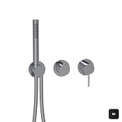 Almar Modular Round Смеситель для душа, внешняя часть на 2-3 потребителя, цвет: matt black E180142.MB