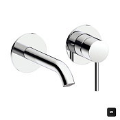 Almar Round Смеситель для раковины, внешняя часть, излив 18,5 см, цвет: matt black E210054.MB