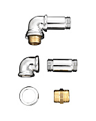 Devon&Devon Black Morris Набор соединительный для напольных ножек, хром MARFCCR