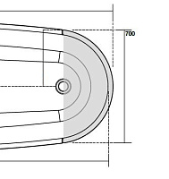 Kerasan Aquatech Деревянная полка для ванны из тикового дерева 3751