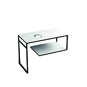 Kerasan Louise Консоль под раковину 100x50 см, напольная с полкой, цвет: Bianco matt 9332k2