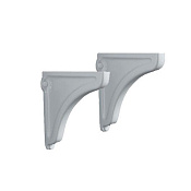 Kerasan Retro Кронштейн под раковину 1 шт, с креплением, цвет: Bianco 107901