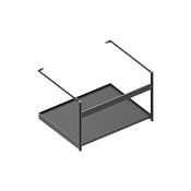 Catalano Premium Консоль подвесная металлическая для раковины 55x43x35h см, цвет: черный матовый 0258600022