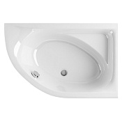 Whitecross Aquarella Ванна пристенная - правая, 170х110 см, перелив по центру, цвет: белый глянцевый 0109.170110.100