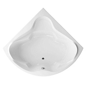 Whitecross Konsul Ванна угловая Line 150х150 см, перелив по центру, цвет: белый глянцевый 0110.150150.100.LINE.CR