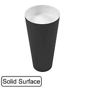 Whitecross Air Раковина напольная без отв. под смеситель, 40,5х82,5h см, цвет: черно/белый матовый 0738.040040.203