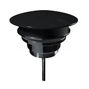 Kerasan Nolita Донный клапан Click-Clack 1" 1/4, универсальный с керамич. крышкой, цвет: nero Lucido 923304