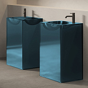 Dea Design Pedestal Basin Раковина напольная 49x45x88h см, Solid Surface, цвет: dark blue DD2024 495 R11