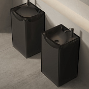 Dea Design Pedestal Basin Раковина напольная 49x45x88h см, Solid Surface, цвет: smoky black DD2024 495 R4