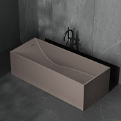 Dea Design Modern Ванна из Solid Surface отдельностоящая 180x76x58h см, композит, цвет: grey brown DD8607 1800 6