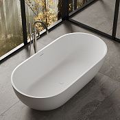 Dea Design Shadow Ванна из Solid Surface отдельностоящая 178x88 см, композит, цвет: белый матовый DD8619 1780 18