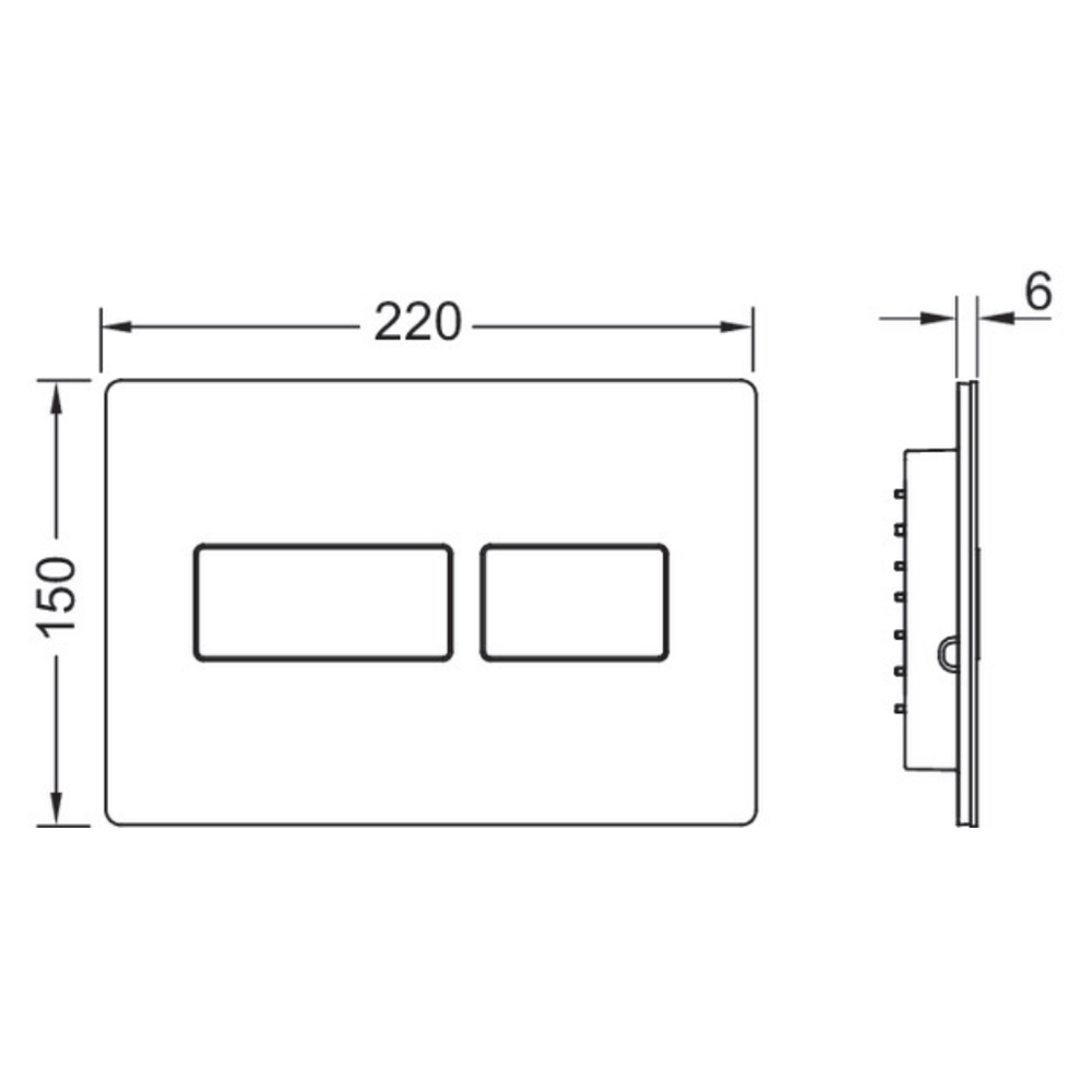 Tece Solid Кнопка смыва для унитаза, металл, цвет: латунь брашированная 9240436