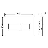 Tece Solid Кнопка смыва для унитаза, металл, цвет: латунь брашированная 9240436