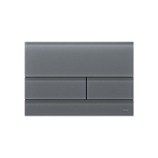 Tece Square Кнопка смыва для унитаза, стекло, цвет: серый сатинированный 9240826