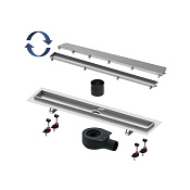 Tece Linus Дренажный канал из нержавеющей стали: основа для плитки tile, решетка steel 60 см 15103069