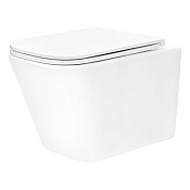 Tece Spring  Унитаз подвесной, безободковый с крышкой микролифт, цвет: белый глянцевый 9700996