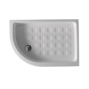 Kerasan Retro Поддон угловой для душа керамический 120x80x20hсм, без сифона, слив 9 см, цвет: Bianco 1333bi