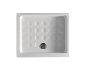Kerasan Retro Поддон прямоугольный для душа керамический 96x80x20h см, слив 9 см, цвет: Bianco 133601