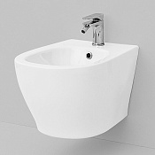 ArtCeram Ten Биде подвесное 36x52 см, 1 отверстие, с переливом, с креплениями, цвет: matt white TEB004 05 00