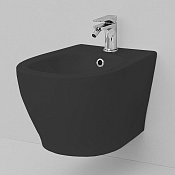 ArtCeram Ten Биде подвесное 36x52 см, 1 отверстие, с переливом, с креплениями, цвет: matt black TEB004 17 00