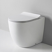 ArtCeram File 2.0 Унитаз приставной 37x52 см, смыв торнадо, покрытие Saniglaze, цвет: glossy white FLV007 01 00