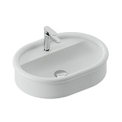 ArtCeram Brera Раковина чаша 60x45x15,5h см, 1 отверстие, без перелива, цвет: glossy white BRL002 01 00