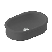 ArtCeram Brera Раковина чаша 60x40x15h см, без перелива, цвет: matt black BRL003 17 00