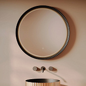 ArtCeram Lord Зеркало d76 см, с LED-подсветкой и сенсорным выключателем, цвет: matt black ACS018 17