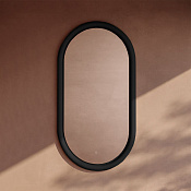 ArtCeram Milano Зеркало 55x100h см, с LED-подсветкой и сенсорным выключателем, цвет: glossy black ACS019 03