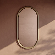 ArtCeram Milano Зеркало 55x100h см, с LED-подсветкой и сенсорным выключателем, цвет: brown matera ACS019 41