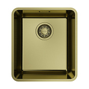 Omoikiri Omi 37-U/I Ultra LG Кухонная мойка из нержавеющей стали 37x17,9 см, цвет: светлое золото 4997400