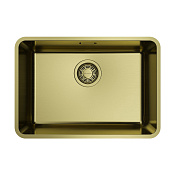 Omoikiri Omi 53-U/I Ultra Mini LG Кухонная мойка из нерж. стали 53x18 см, цвет: светлое золото 4997406